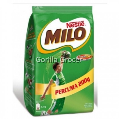 Milo Activ-Go 2kg Softpack "Free 200g" - Promo Pack 2.2kg  